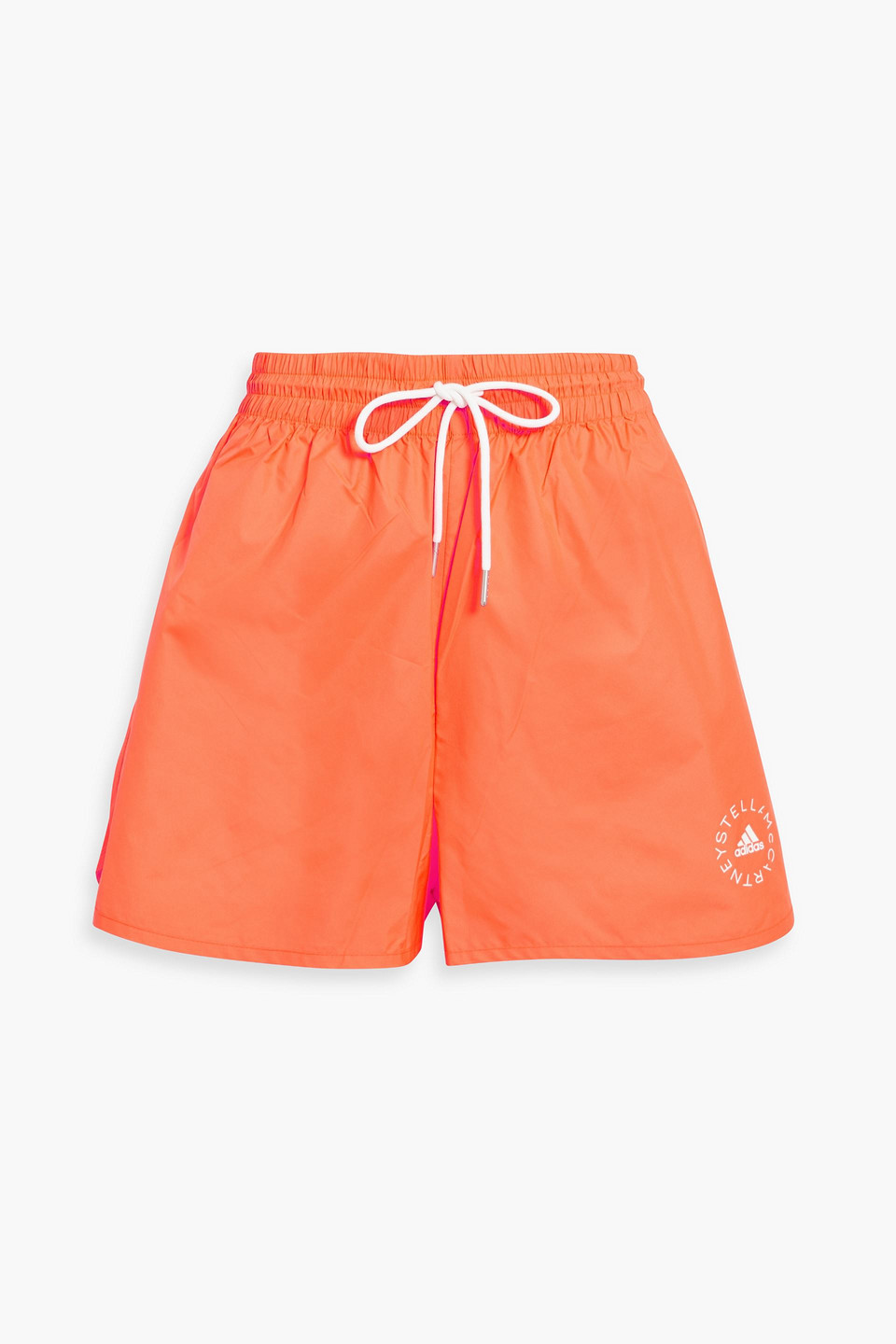 adidas by stella mccartney - striped shell shorts - orange - de 44