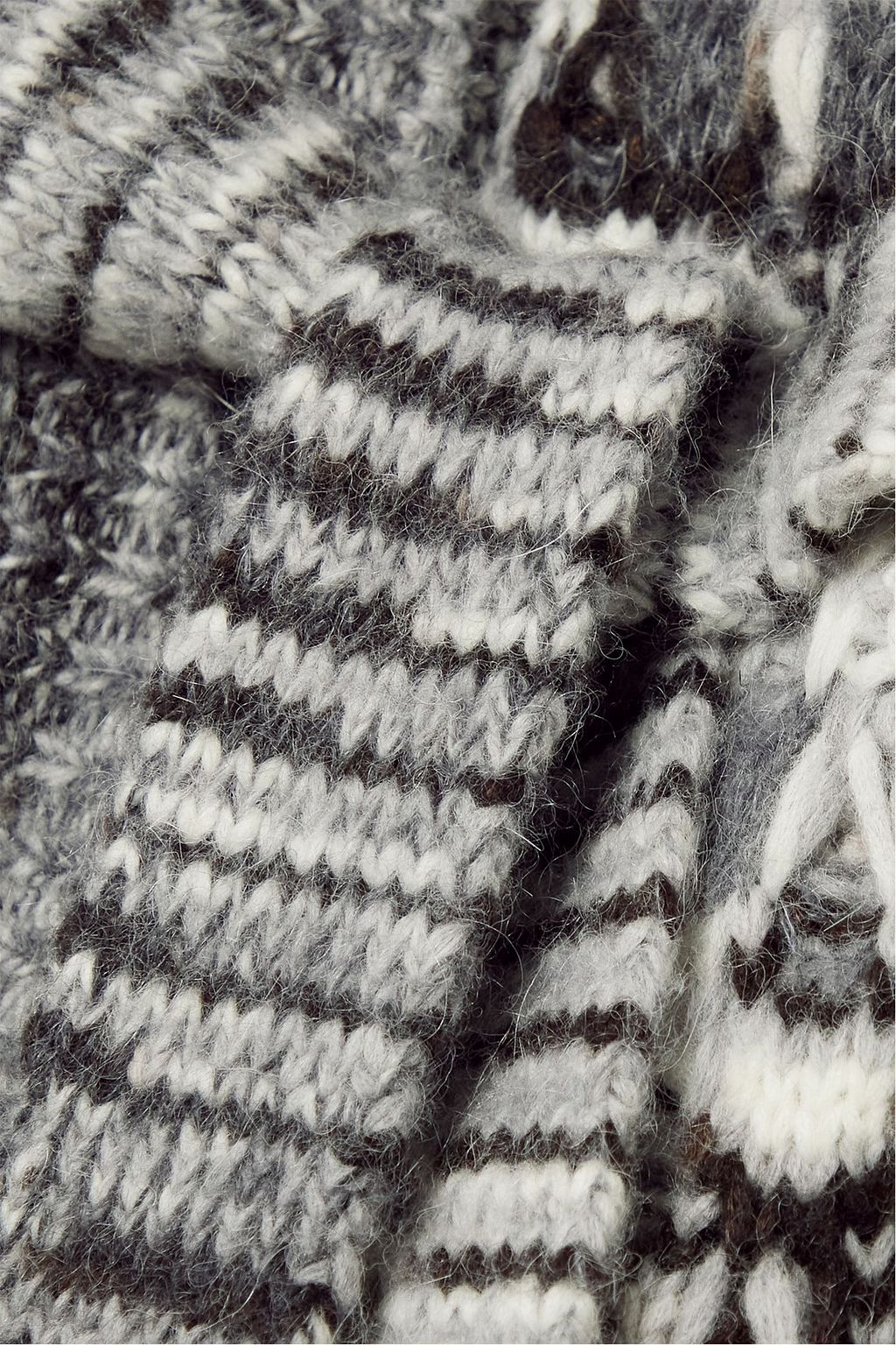 MISSONI Belted intarsia-knit alpaca-blend cardigan