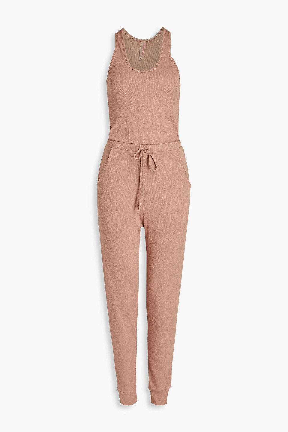 Luxury ribbed jersey jumpsuit