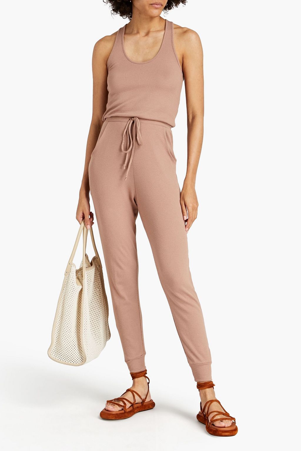 COMMANDO Ribbed jersey jumpsuit
