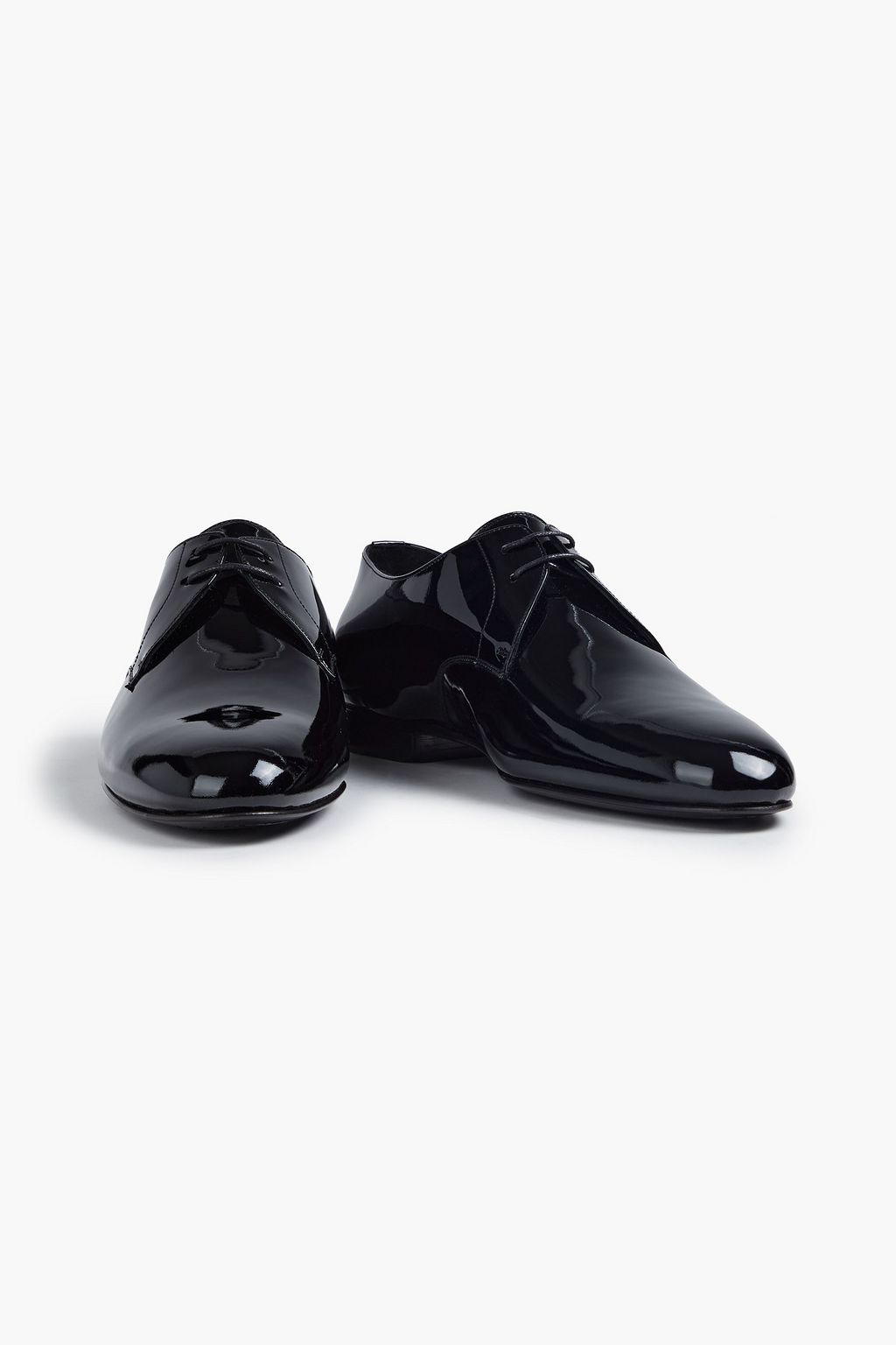 SAINT LAURENT Patent-leather derby shoes