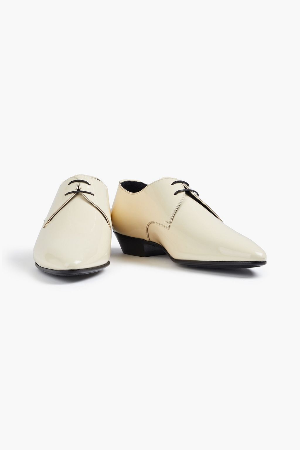 SAINT LAURENT Patent-leather oxford shoes