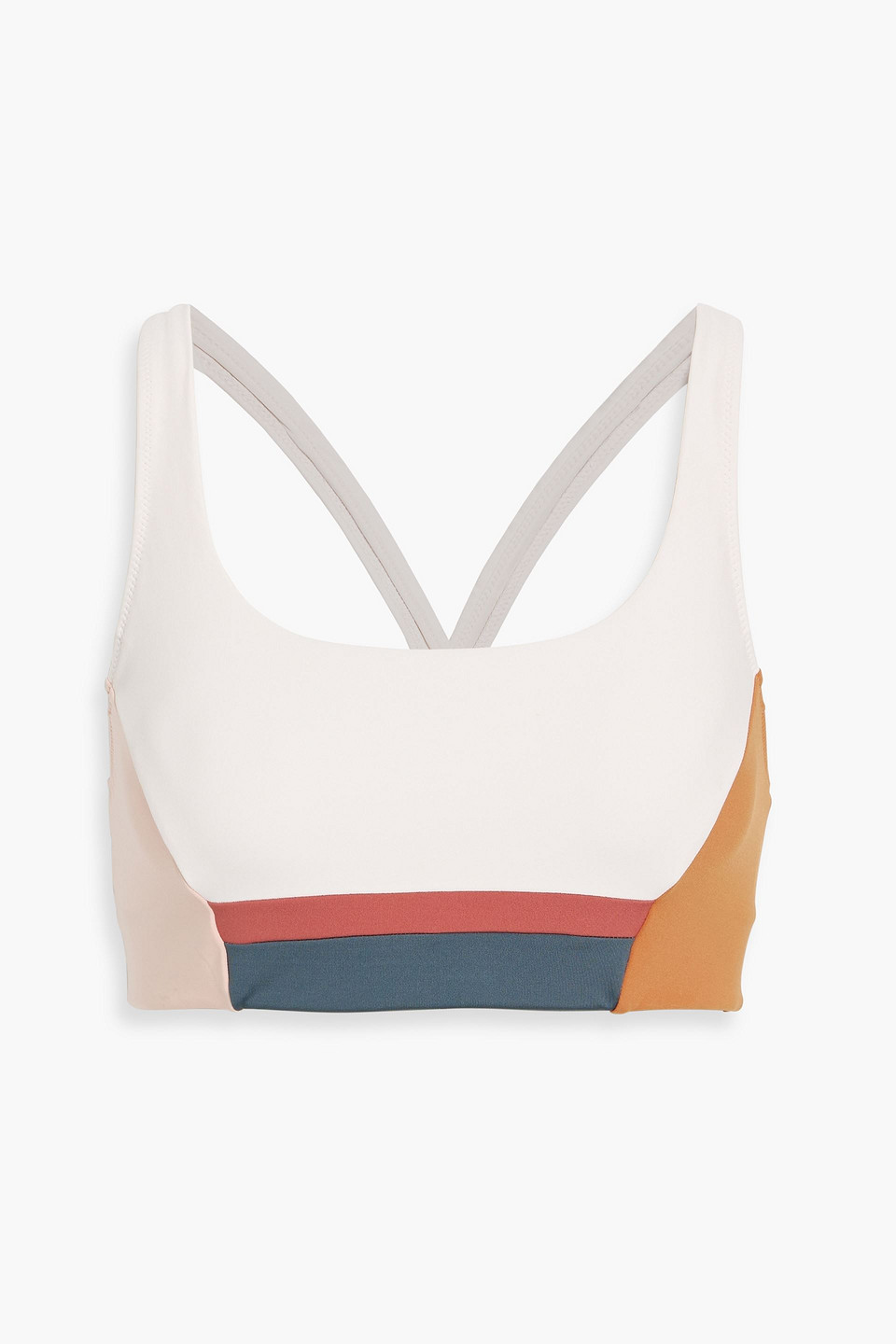 the upside - color-block stretch sports bra - multicolor - us 6