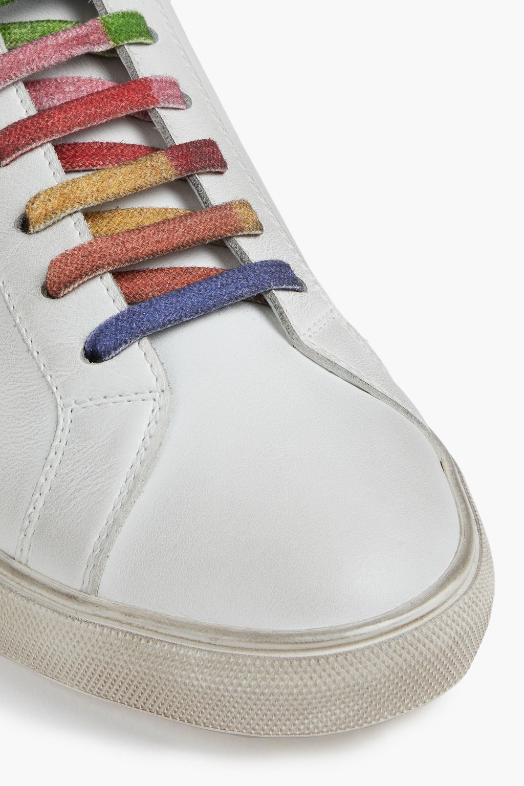 SAINT LAURENT Moon Plus Lux faded printed leather sneakers