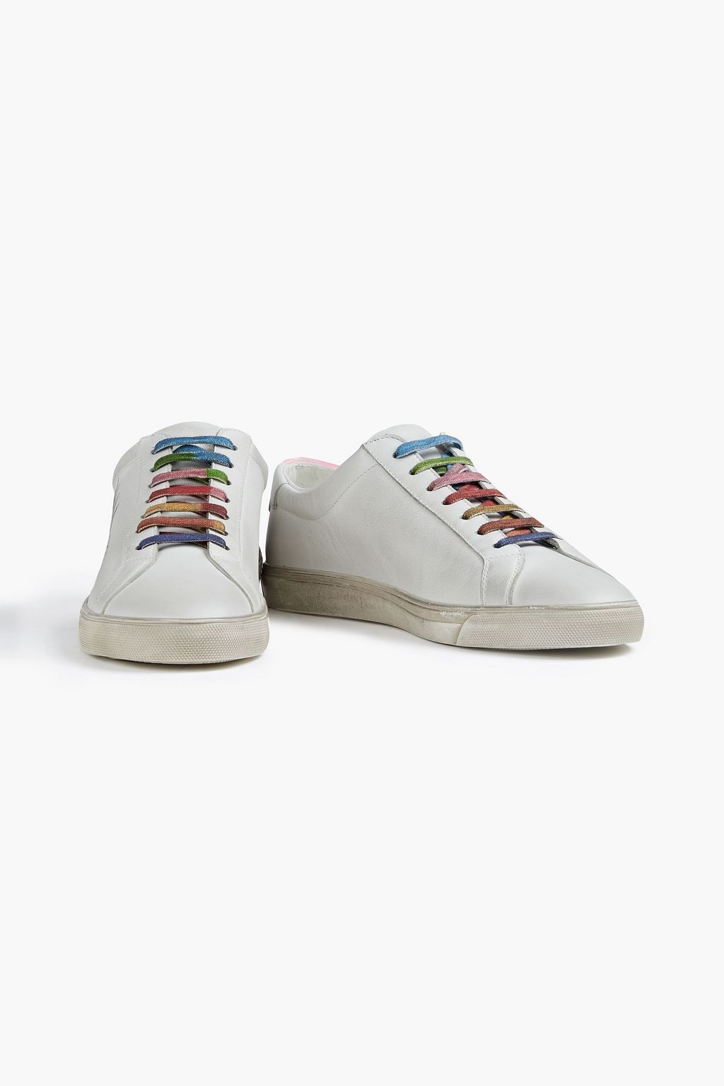 SAINT LAURENT Moon Plus Lux faded printed leather sneakers