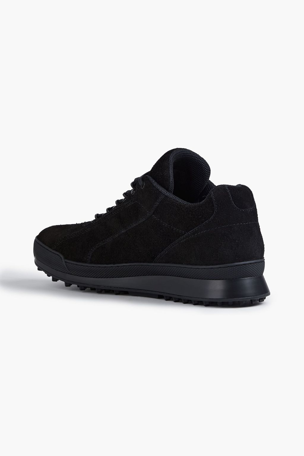 SAINT LAURENT Alpha logo-appliquéd brushed suede sneakers