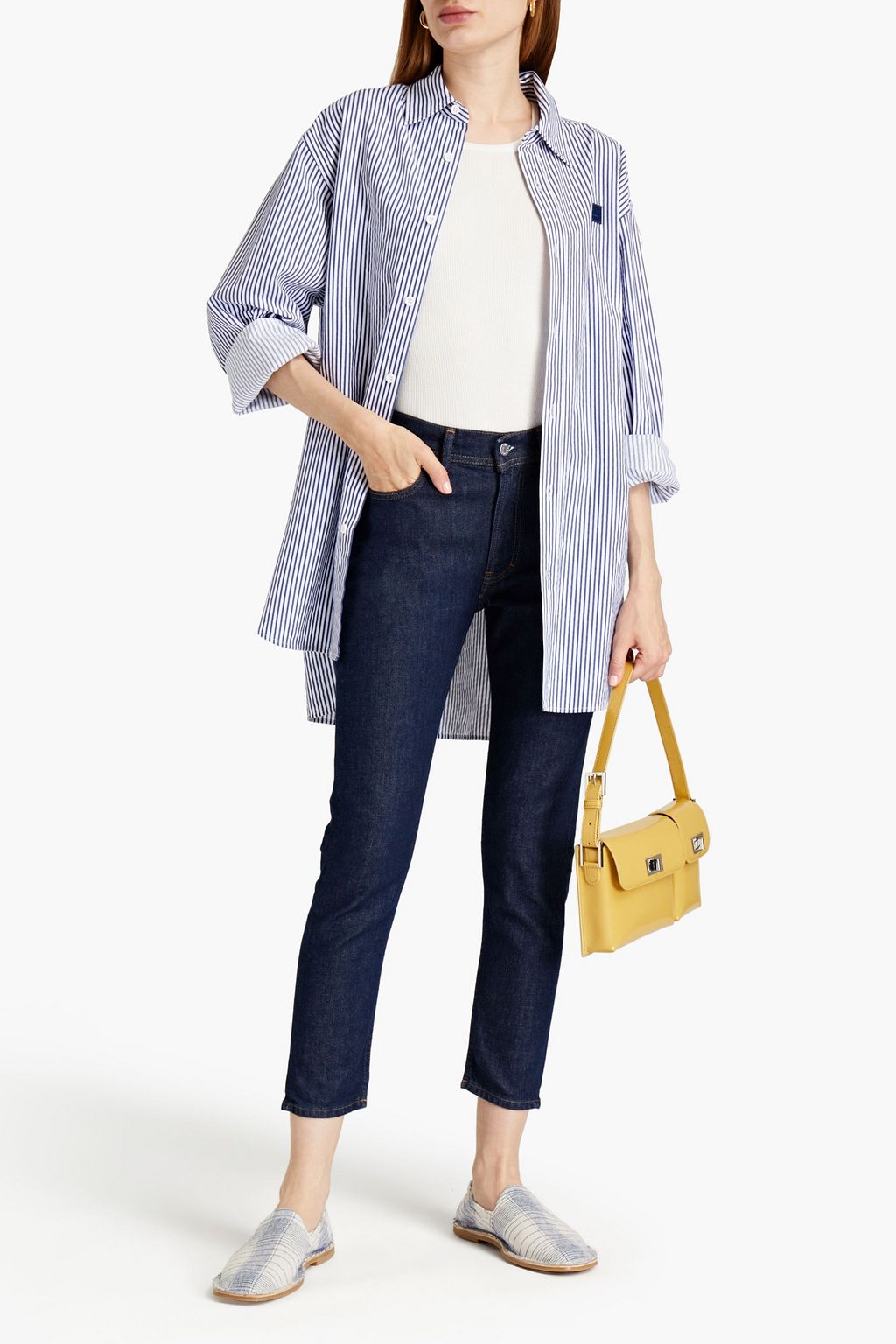 ACNE STUDIOS 하이라이즈 슬림 레그 진