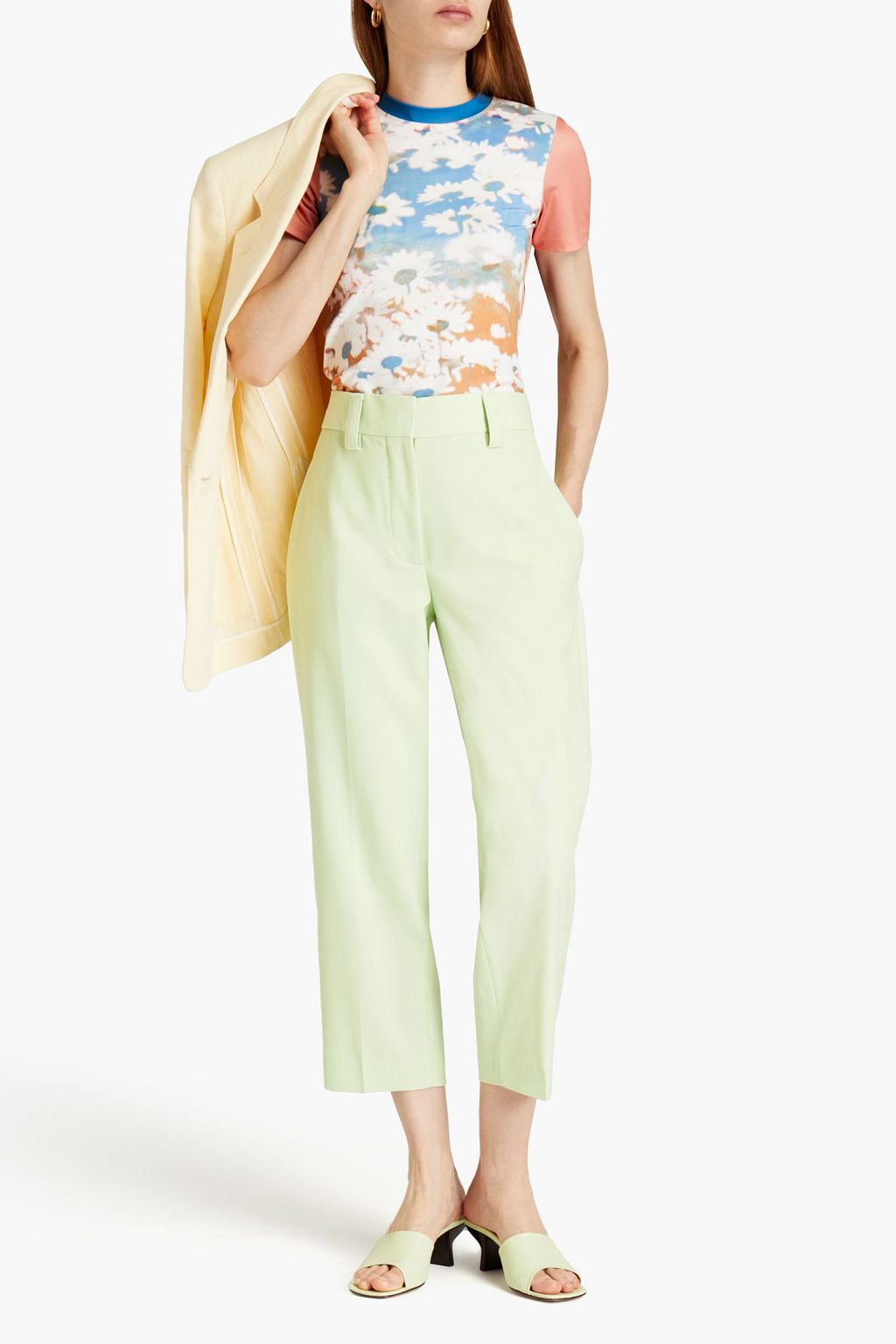 ACNE STUDIOS Cropped Karottenhose aus Webstoff