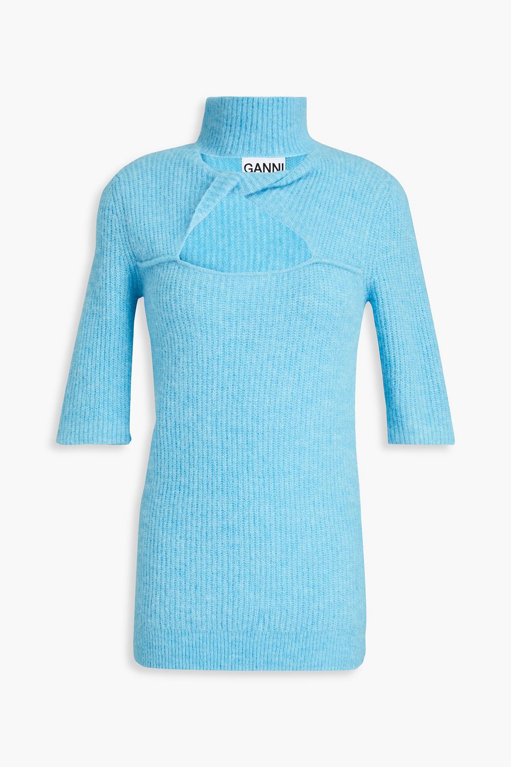 ganni cut out sweater