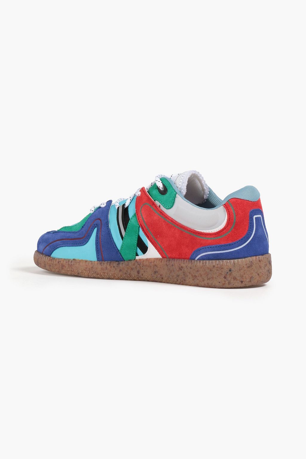 GANNI Suede, neoprene and shell sneakers
