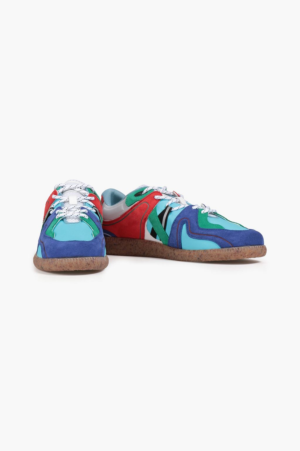 GANNI Suede, neoprene and shell sneakers