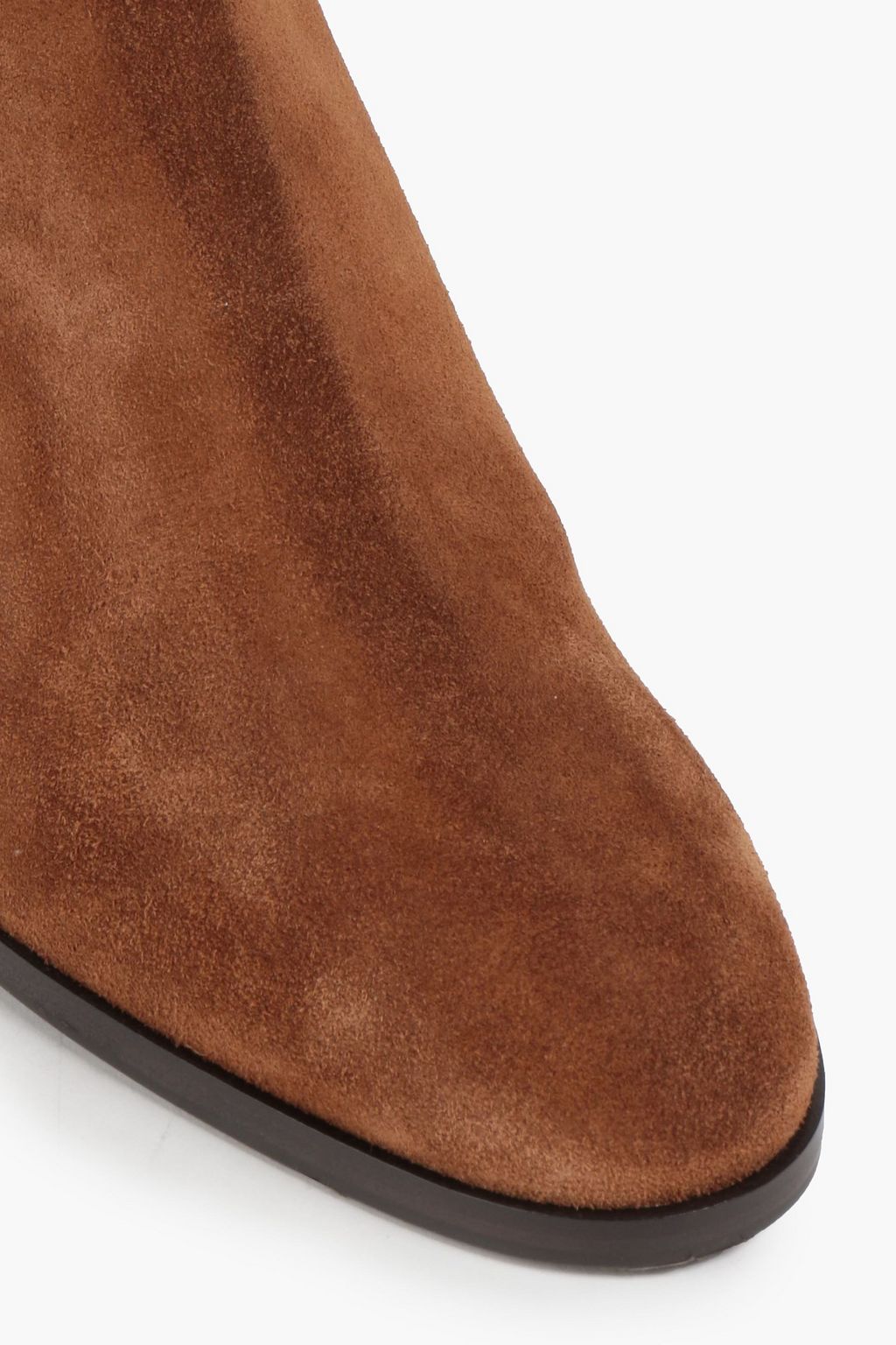 SERGIO ROSSI Buckled suede ankle boots