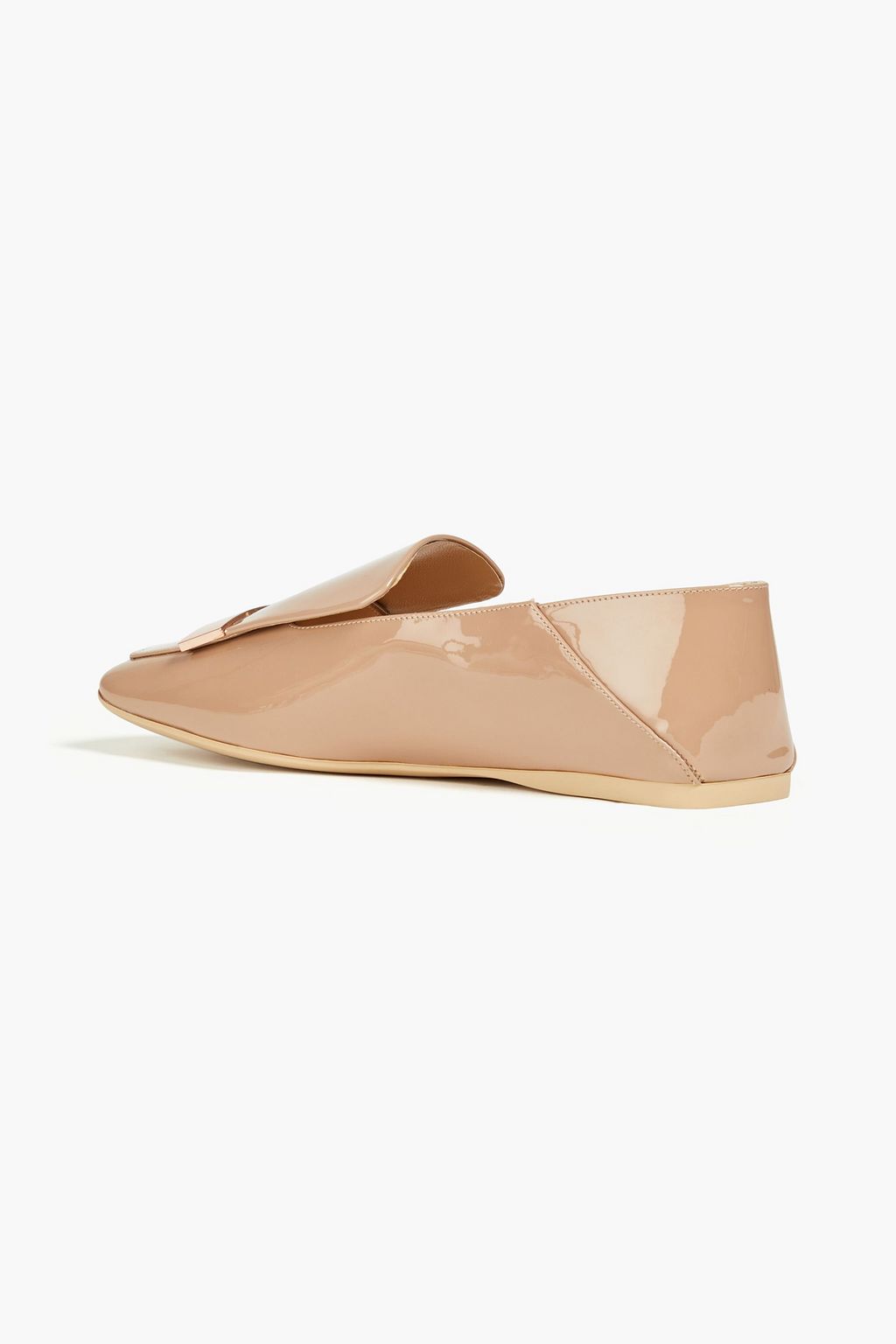 SERGIO ROSSI sr1 patent-leather collapsible-heel loafers