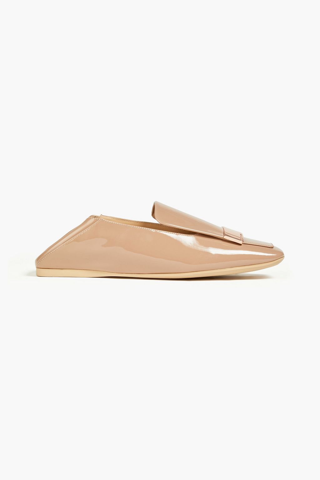 SERGIO ROSSI sr1 patent-leather collapsible-heel loafers
