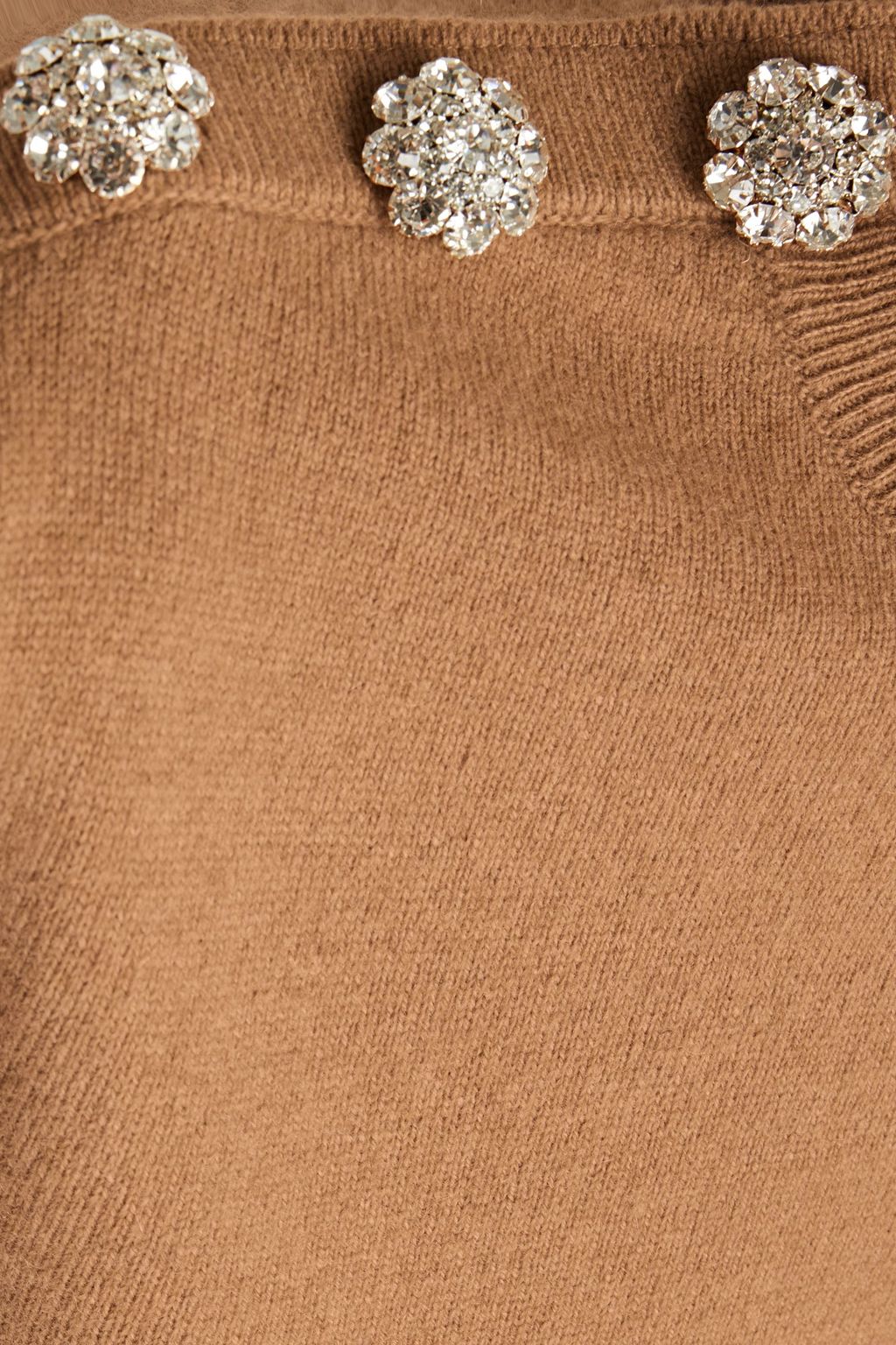 GANNI Button-embellished cashmere sweater