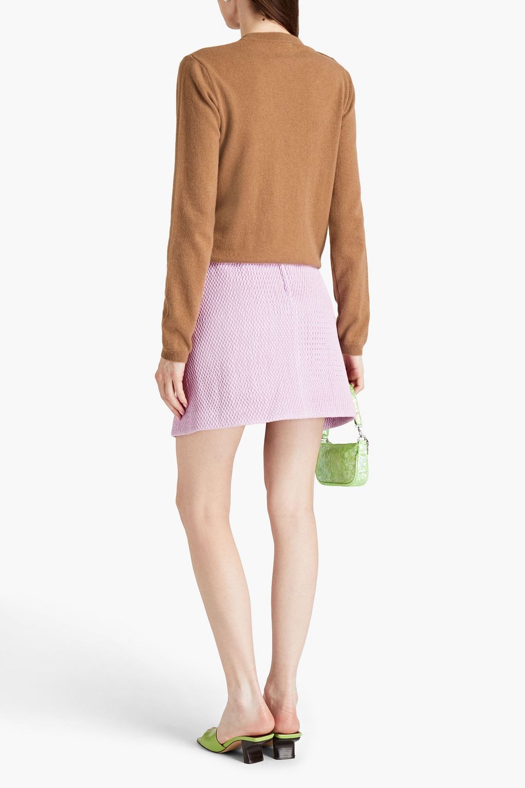 GANNI Button-embellished cashmere sweater
