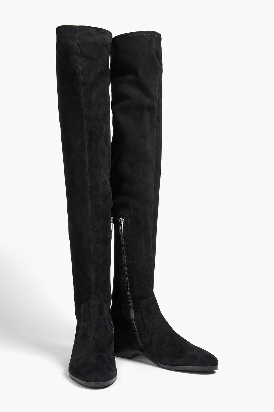 SERGIO ROSSI STRETCH-SUEDE OVER-THE-KNEE BOOTS 3074457345631557124
