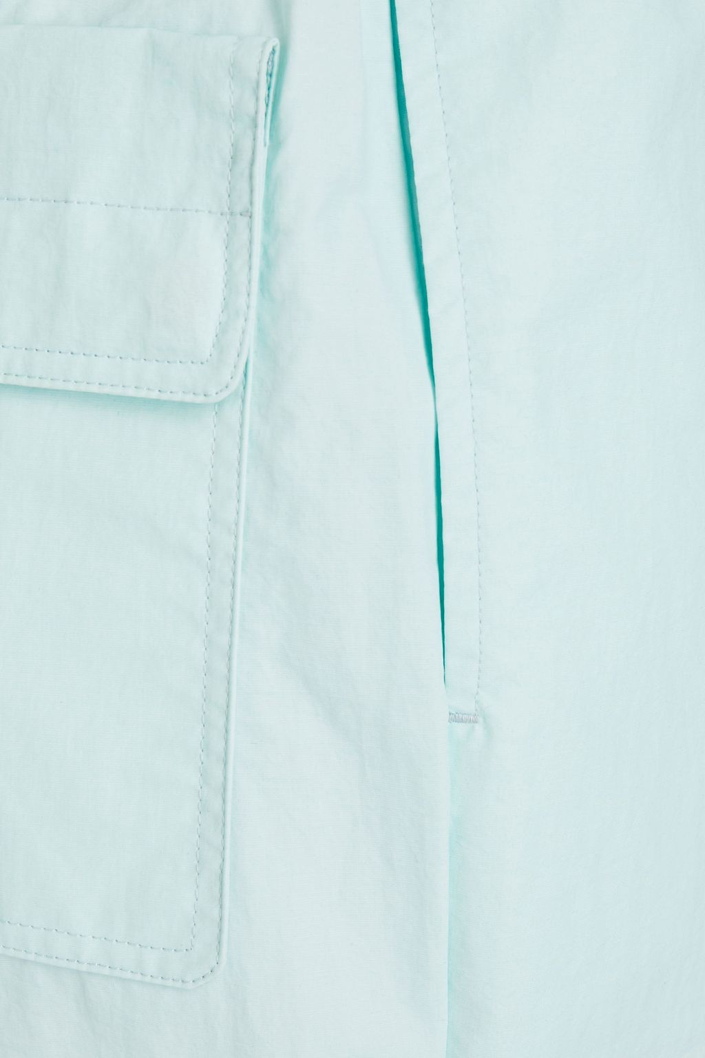 MCQ ALEXANDER MCQUEEN Tapered pleated eyelet-trimmed shell pants