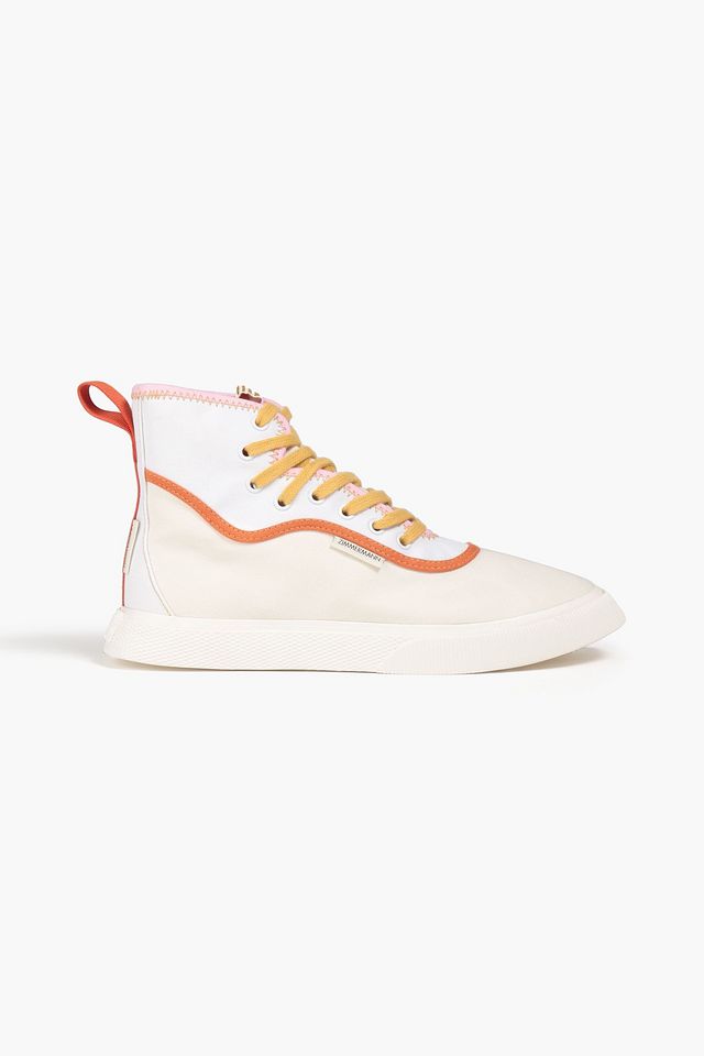 Canvas high-top sneakers