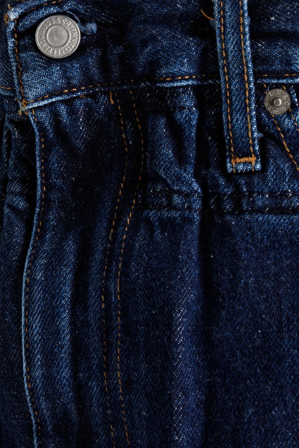 GANNI X LEVI'S Ruffled-trimmed denim shorts