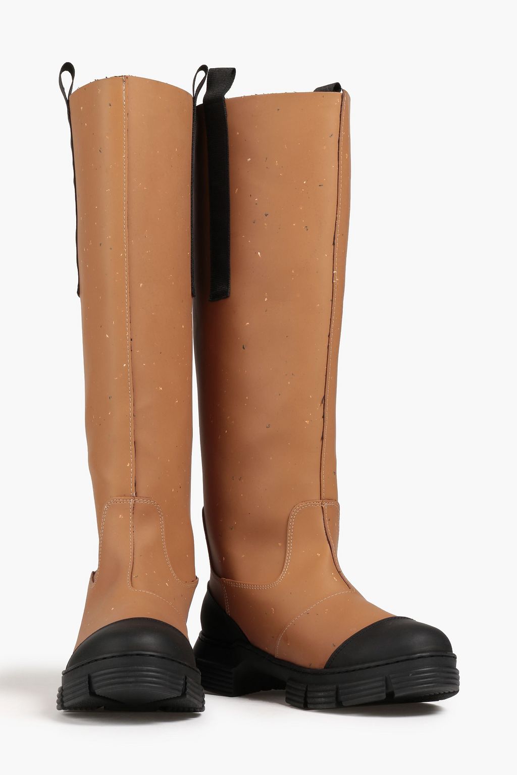 GANNI Rubber knee boots THE