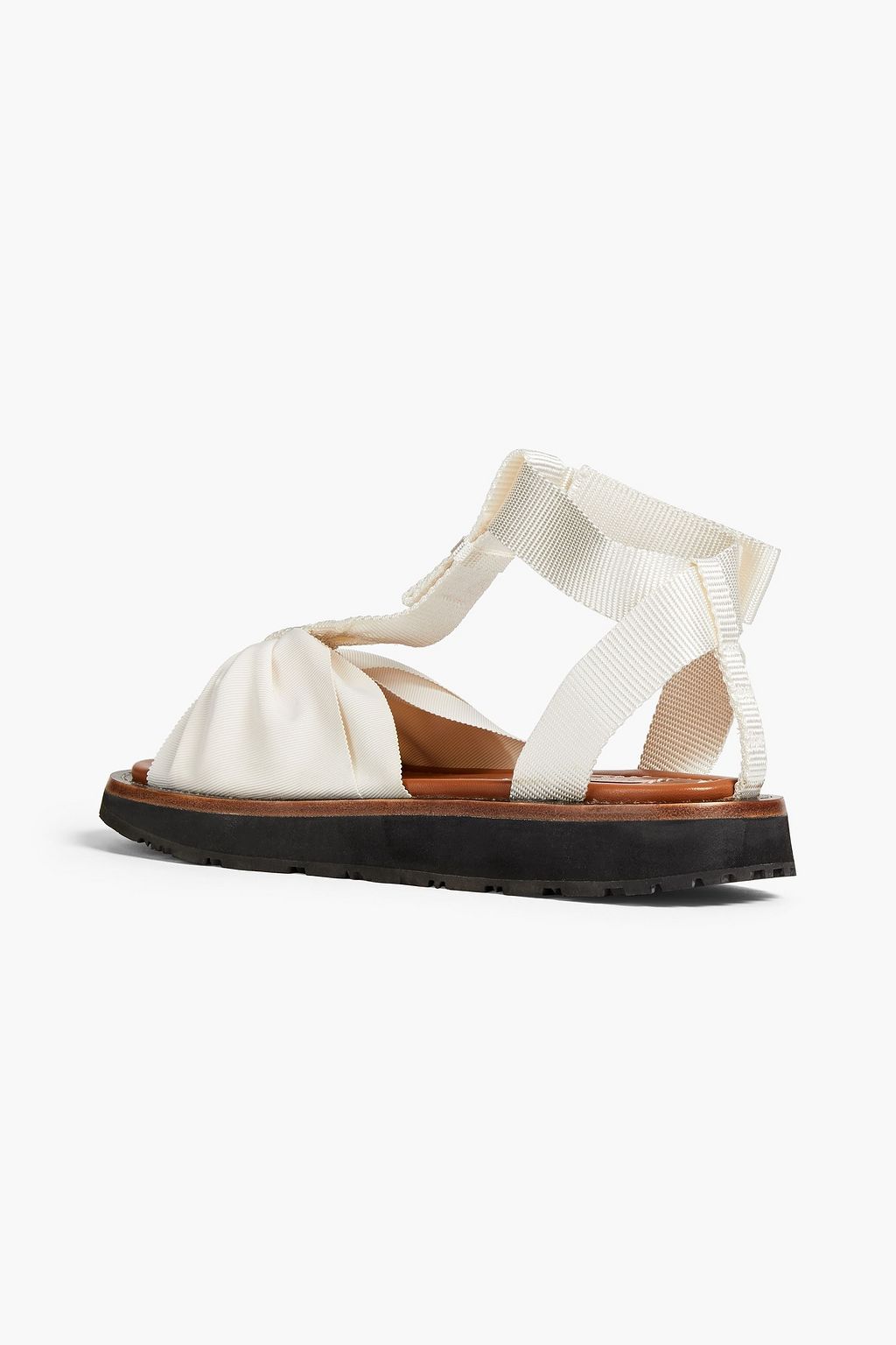 ZIMMERMANN Gathered grosgrain and ottoman sandals