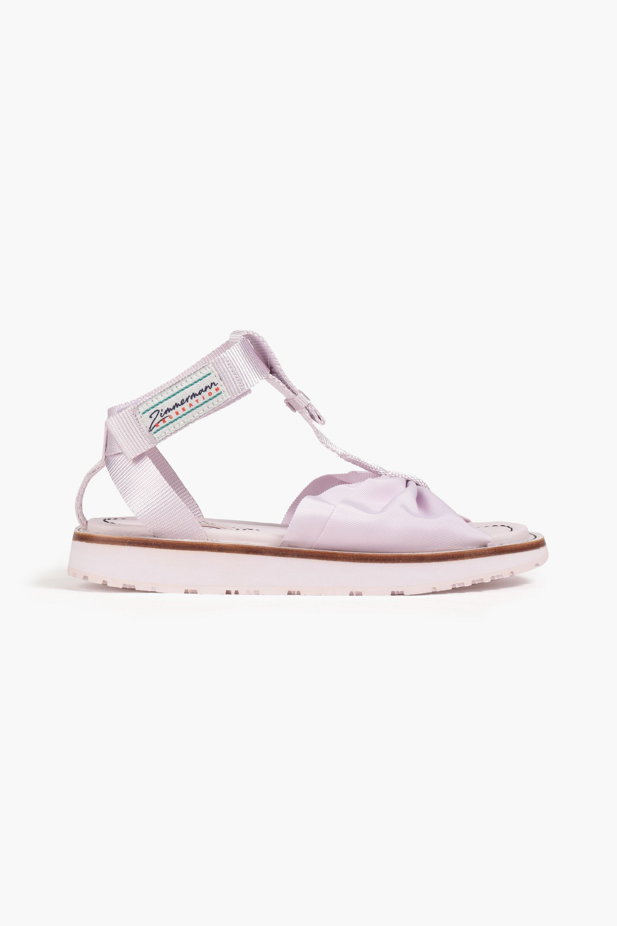 Zimmermann Gathered grosgrain and ottoman sandals