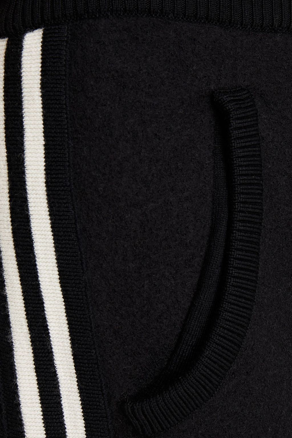MAISON MARGIELA Striped wool-felt track pants
