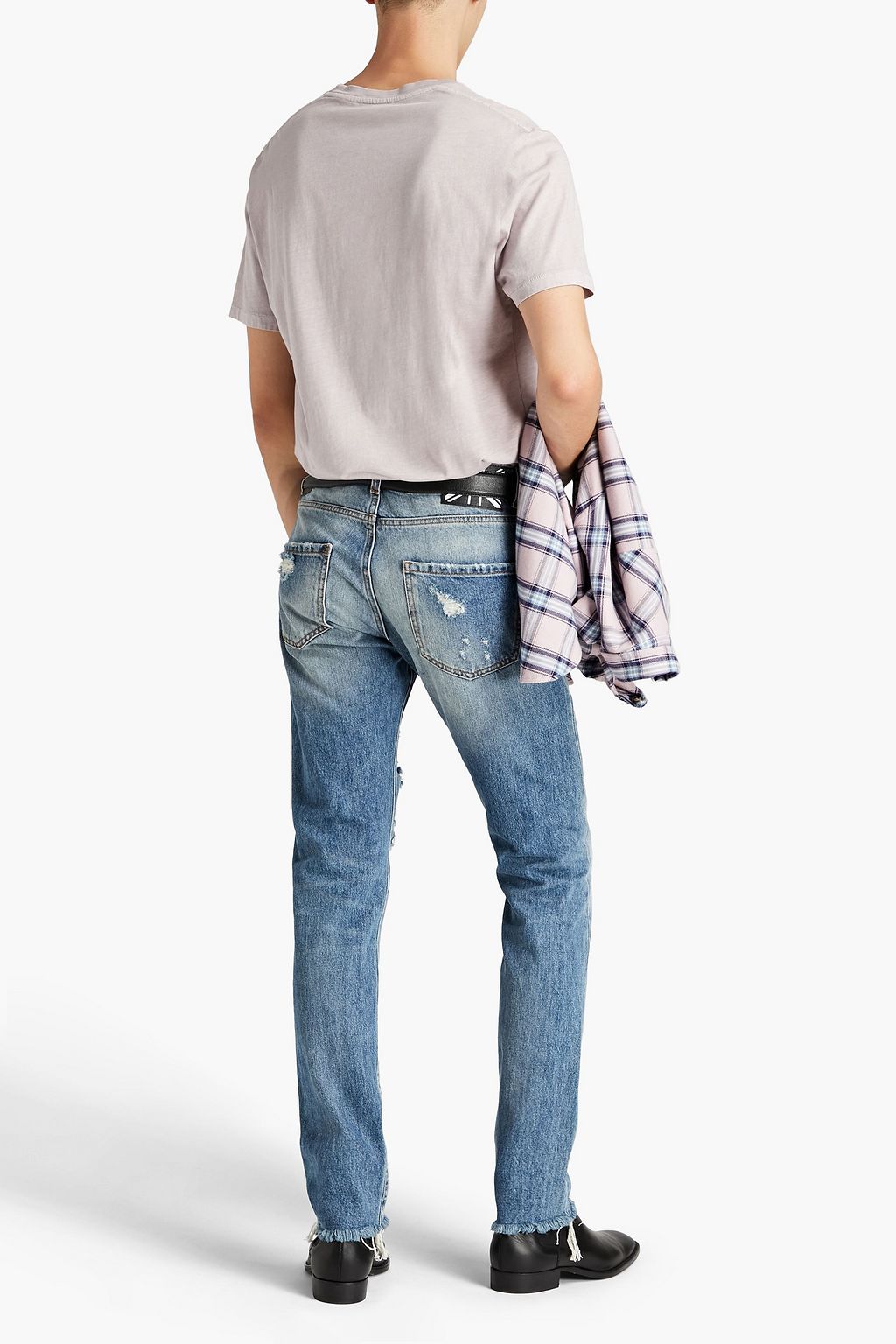 JOHN RICHMOND Slim-fit distressed denim jeans