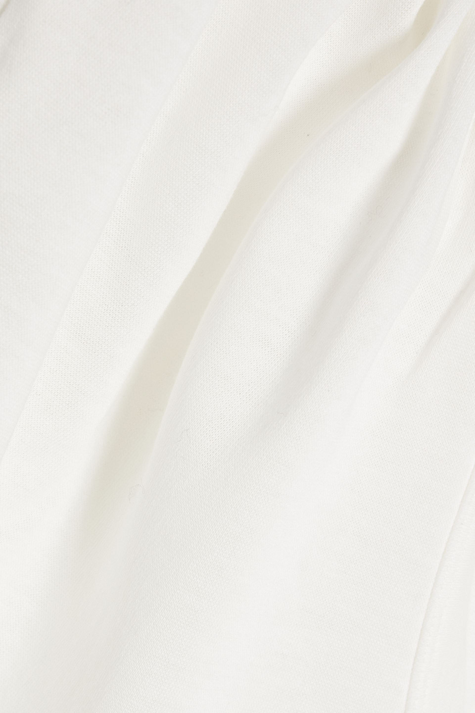 Alexander Wang Ruched Cotton-jersey Top In Off-white