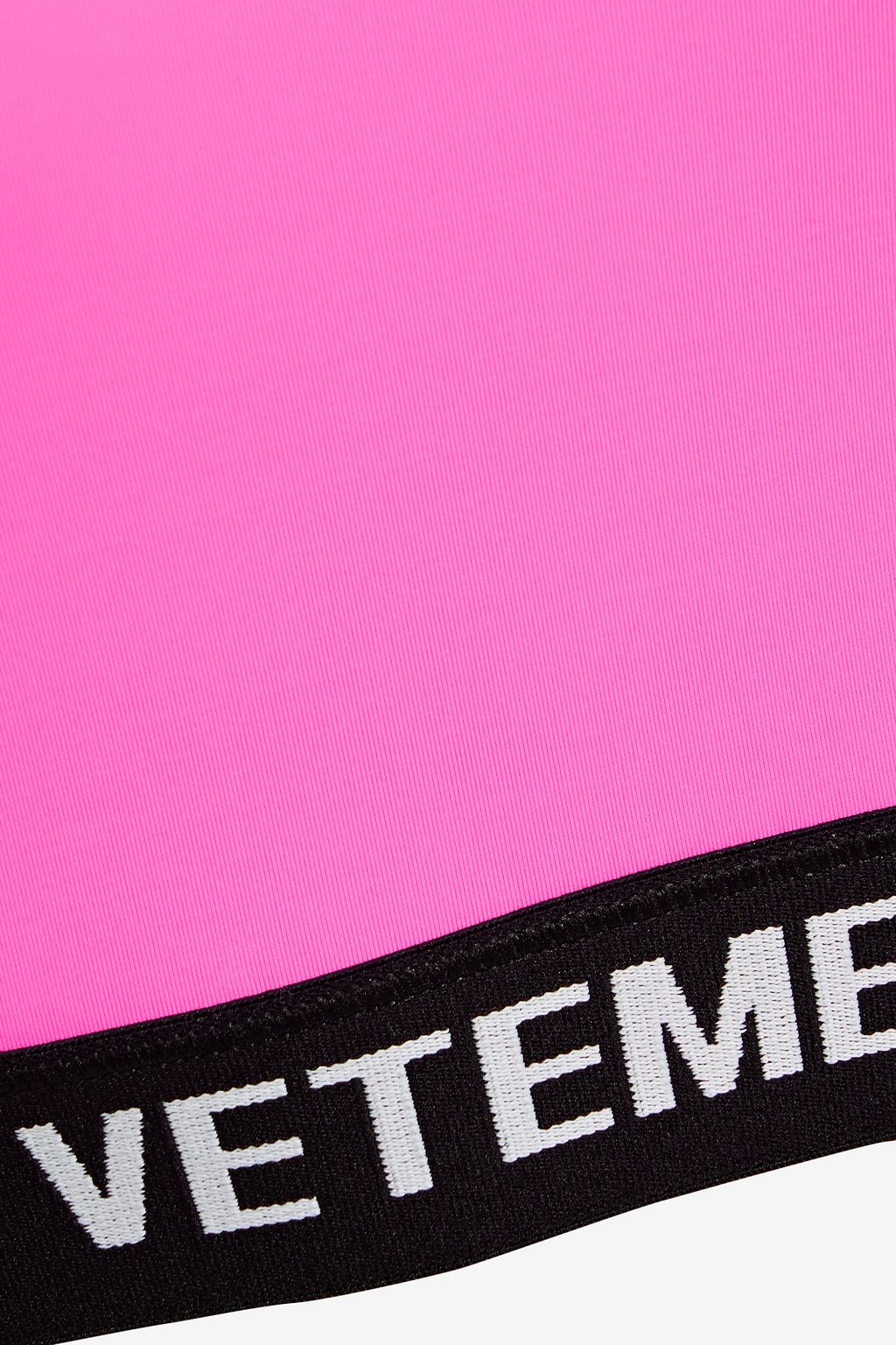 VETEMENTS Monogram-trimmed stretch sports bra