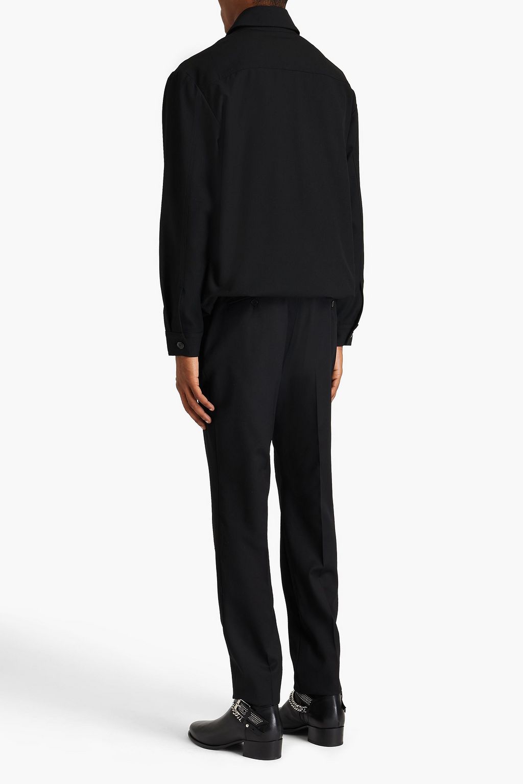 BALMAIN Slim-fit wool-twill pants