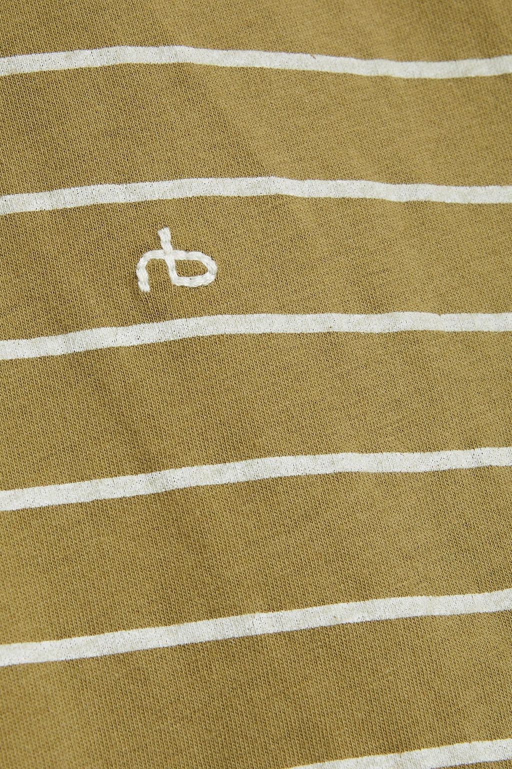 RAG & BONE Principle Poloshirt aus Bio-Baumwoll-Jersey mit Streifen