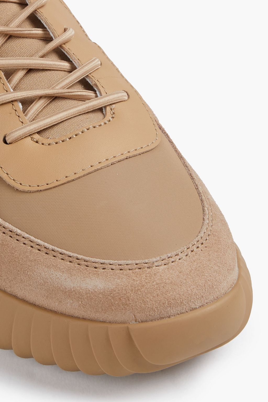 RAG & BONE Retro Runner suede, shell and stretch-knit sneakers
