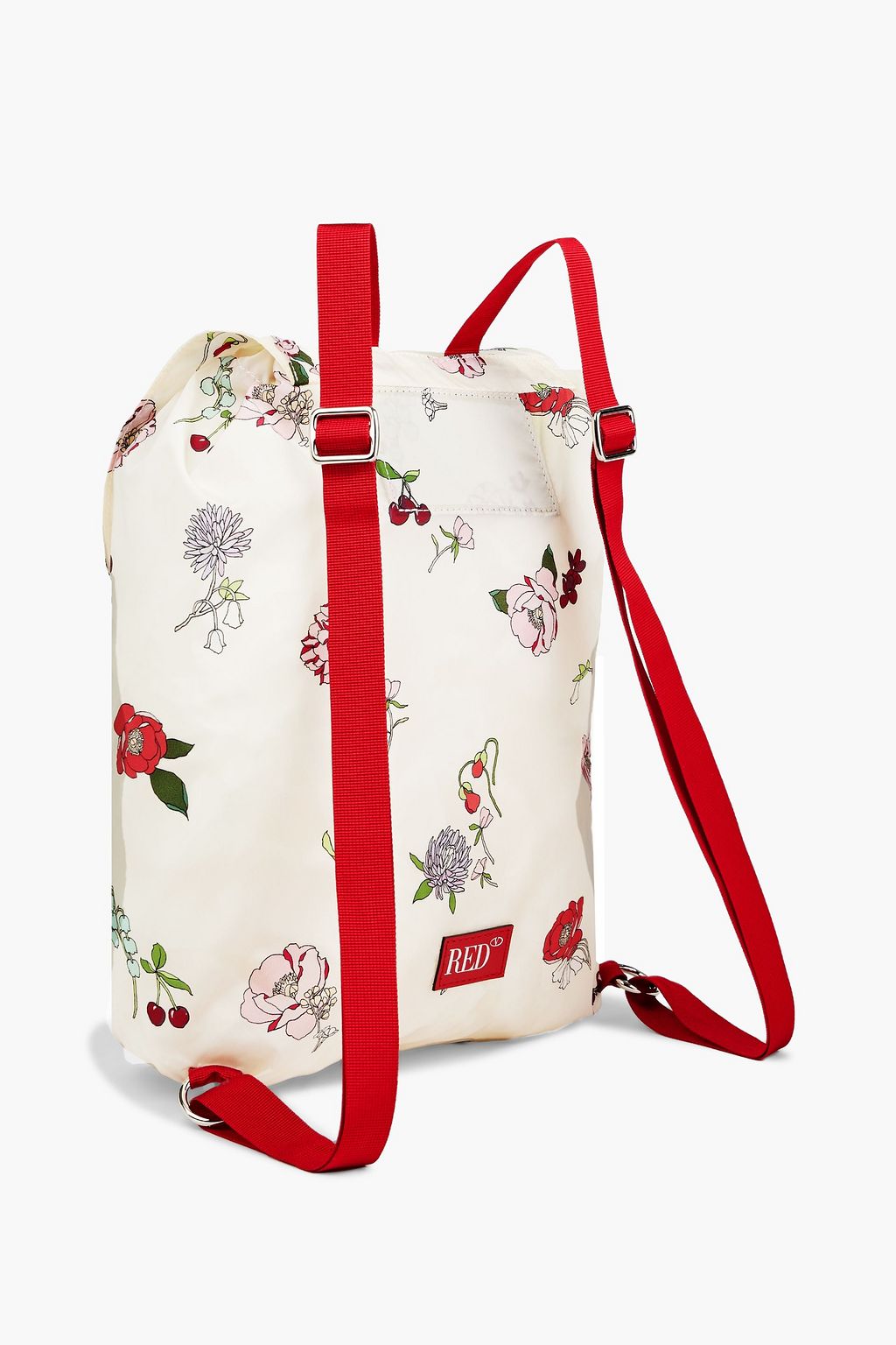 RED(V) Rucksack aus Shell mit floralem Print
