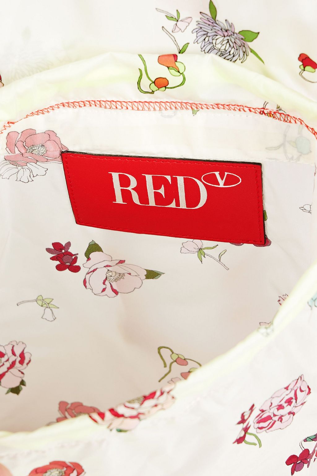 RED(V) Rucksack aus Shell mit floralem Print