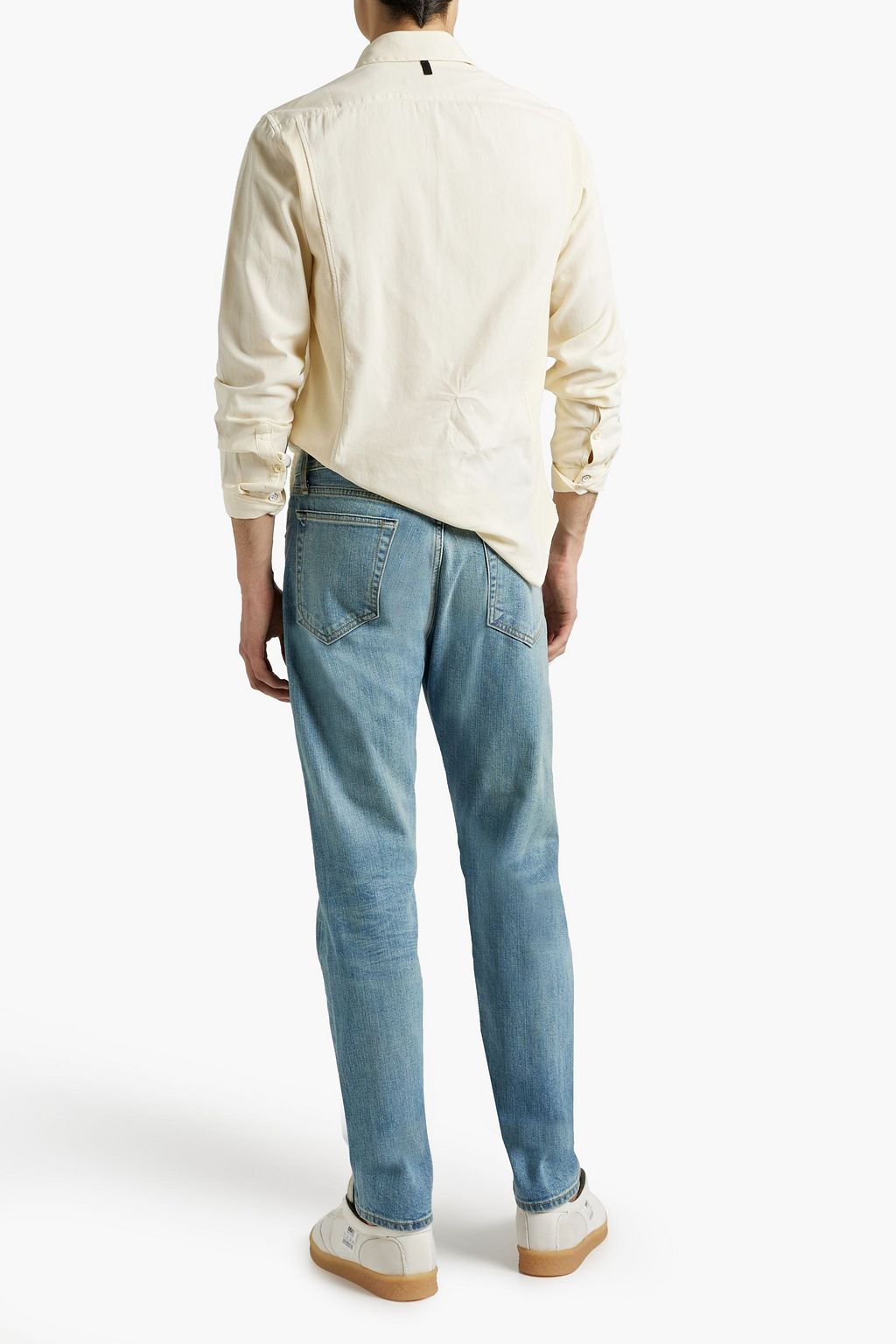 RAG & BONE Pursuit 365 ribbed knit-trimmed cotton-piqué shirt