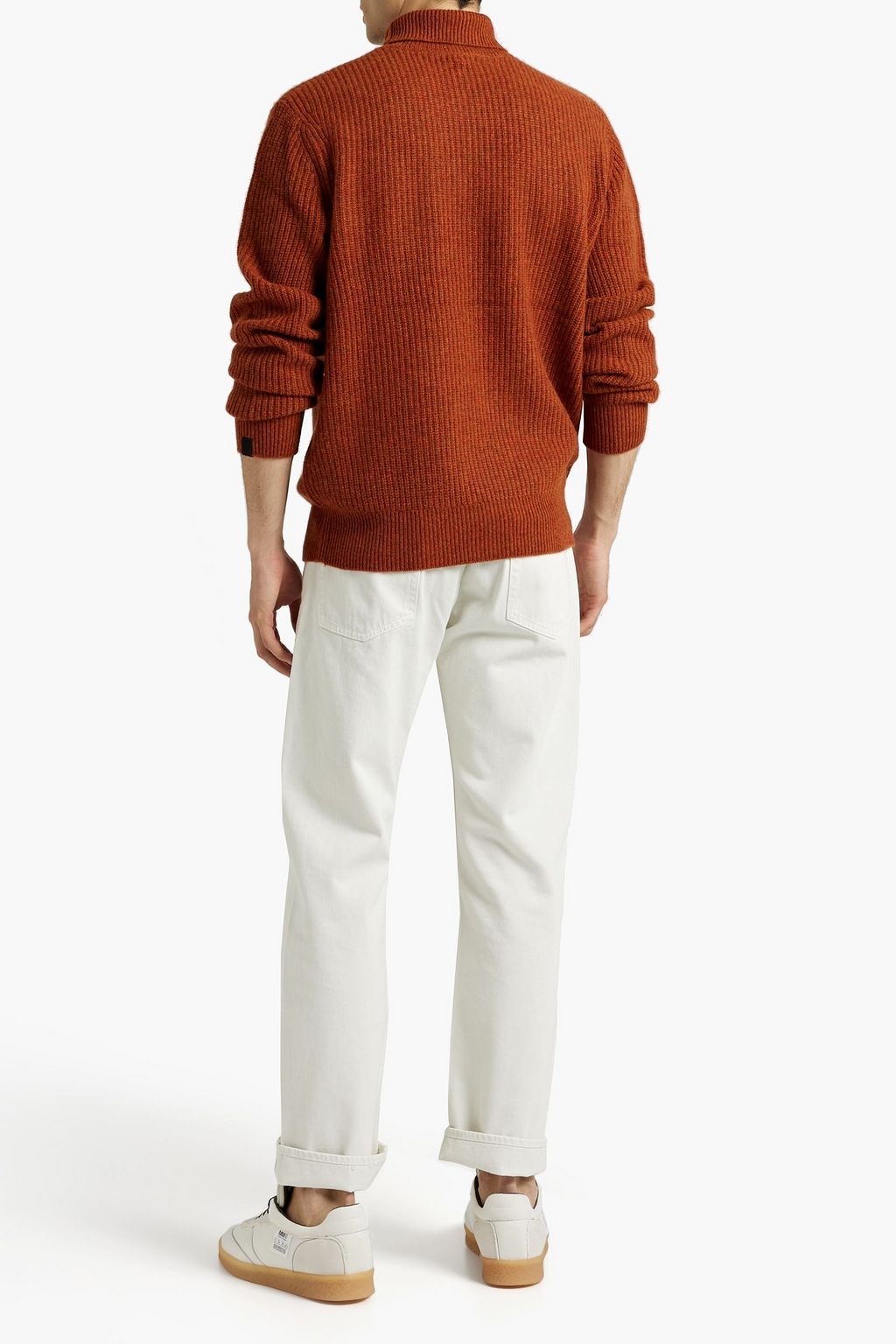 RAG & BONE Pierce mélange cashmere turtleneck sweater