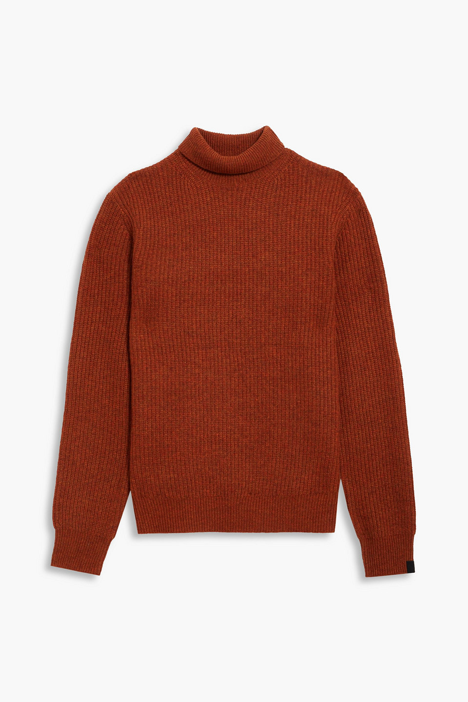 Rag & Bone Pierce Mélange Cashmere Turtleneck Sweater In Orange