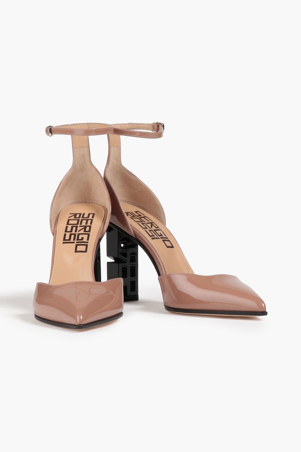 SERGIO ROSSI Super Logo パテントレザー パンプス
