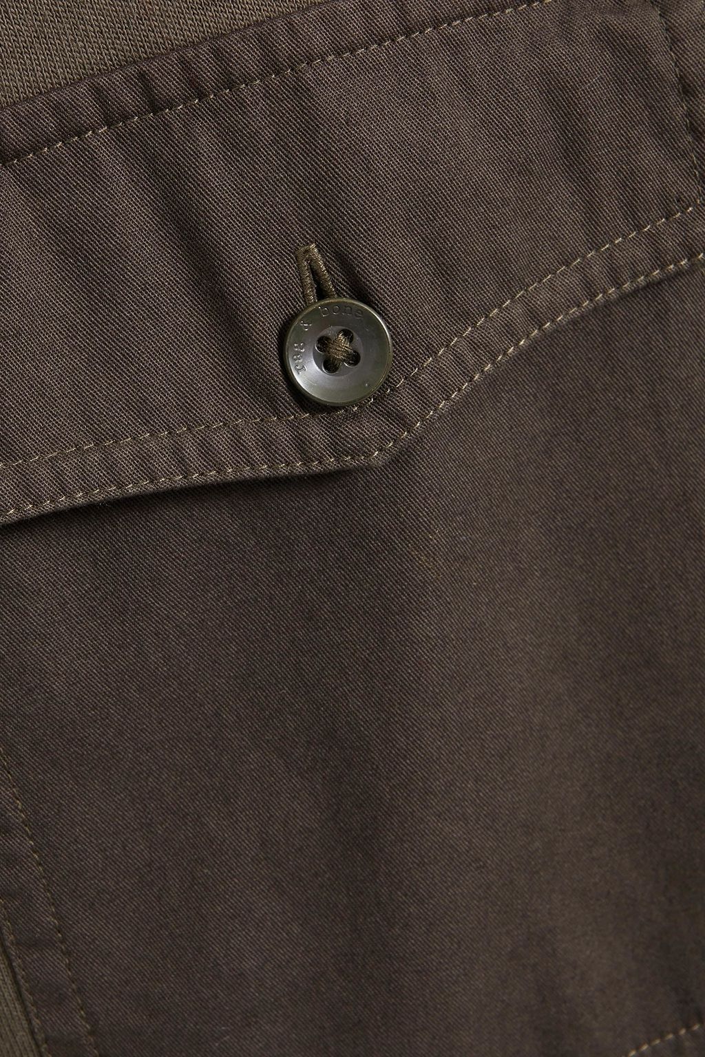 RAG & BONE Jack cotton twill-paneled cotton-jersey shirt