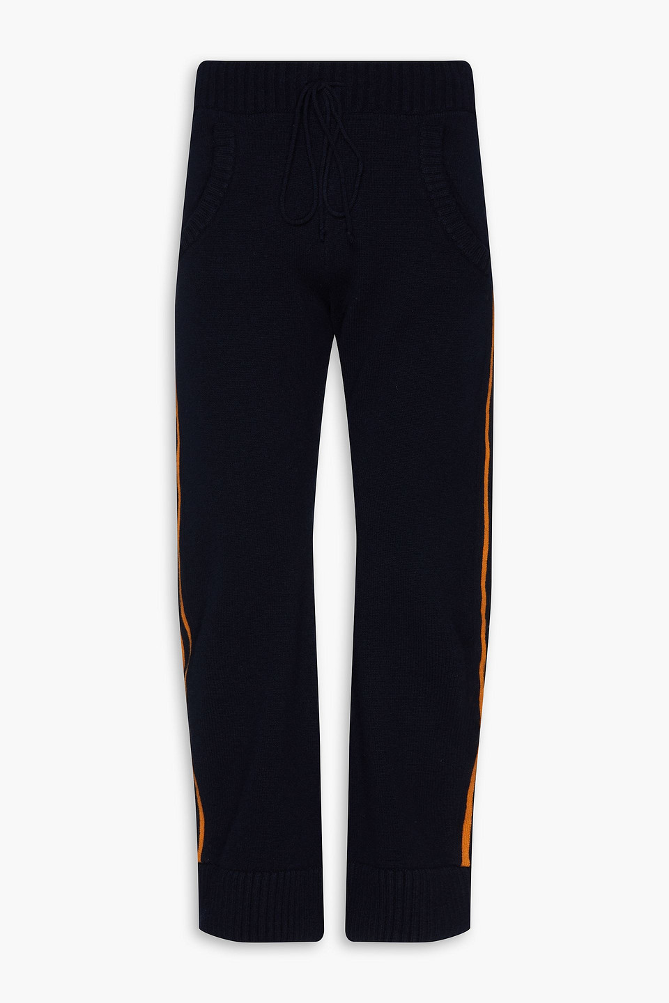 Maison Margiela Striped Wool Sweatpants In Black | ModeSens