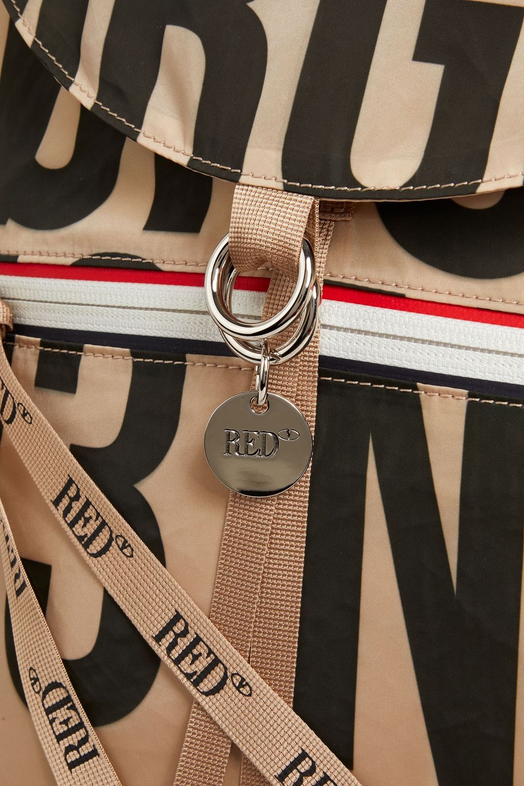 RED(V) Printed shell backpack