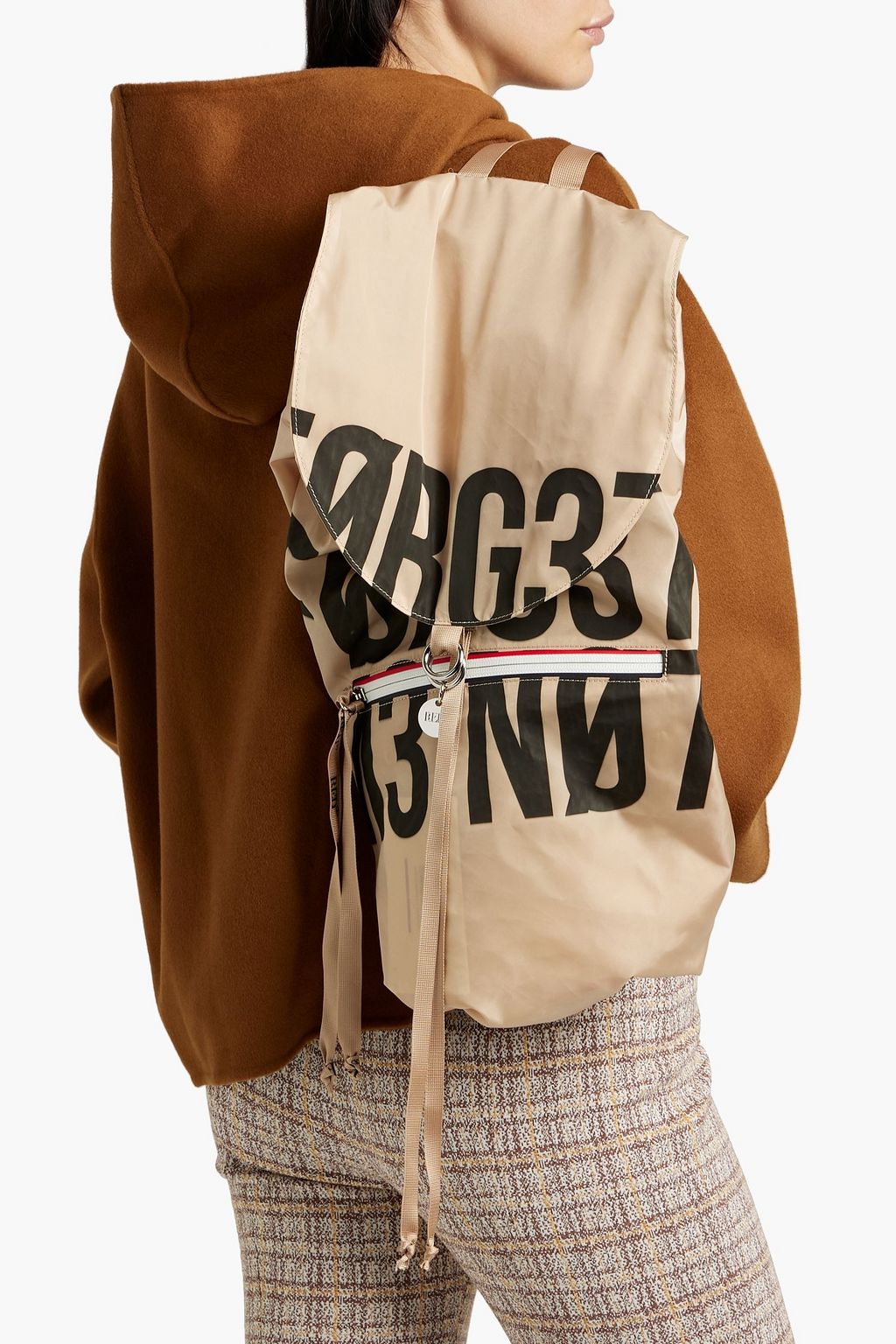 RED(V) Printed shell backpack