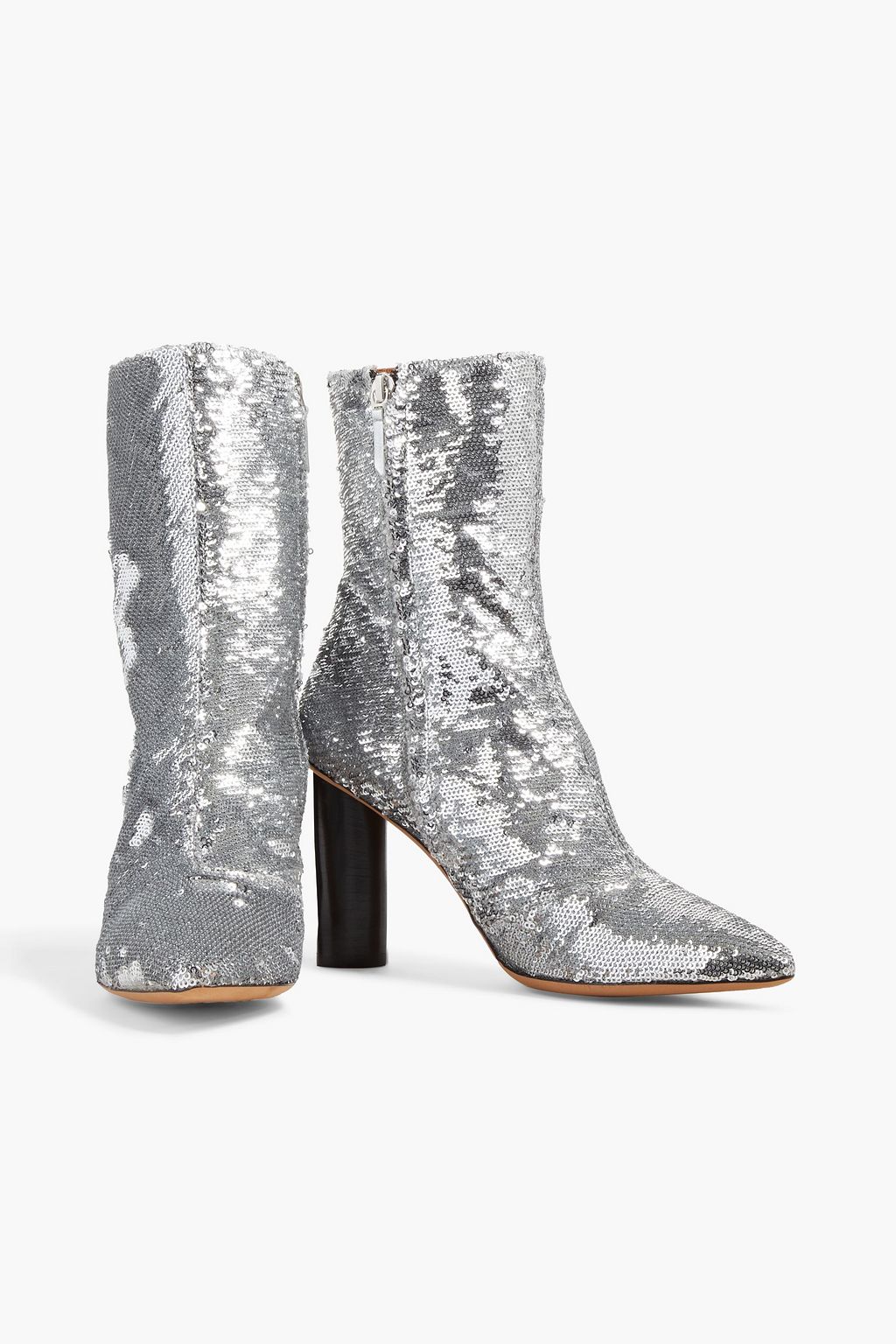 IRO Abelin sequined mesh ankle boots