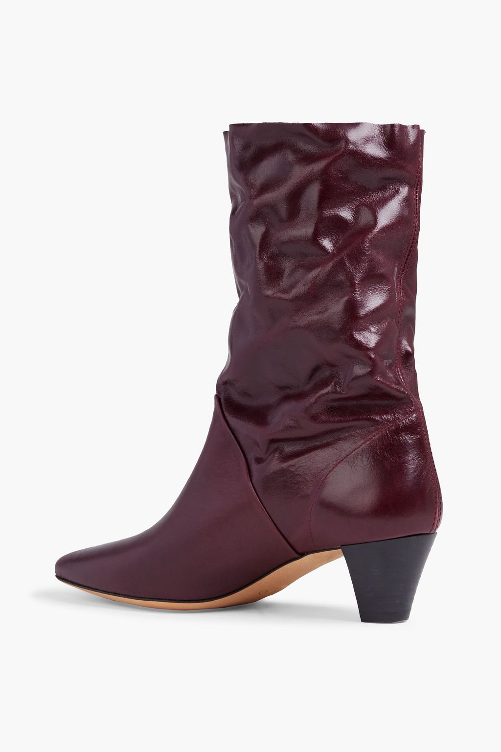 IRO Drapity gathered leather ankle boots