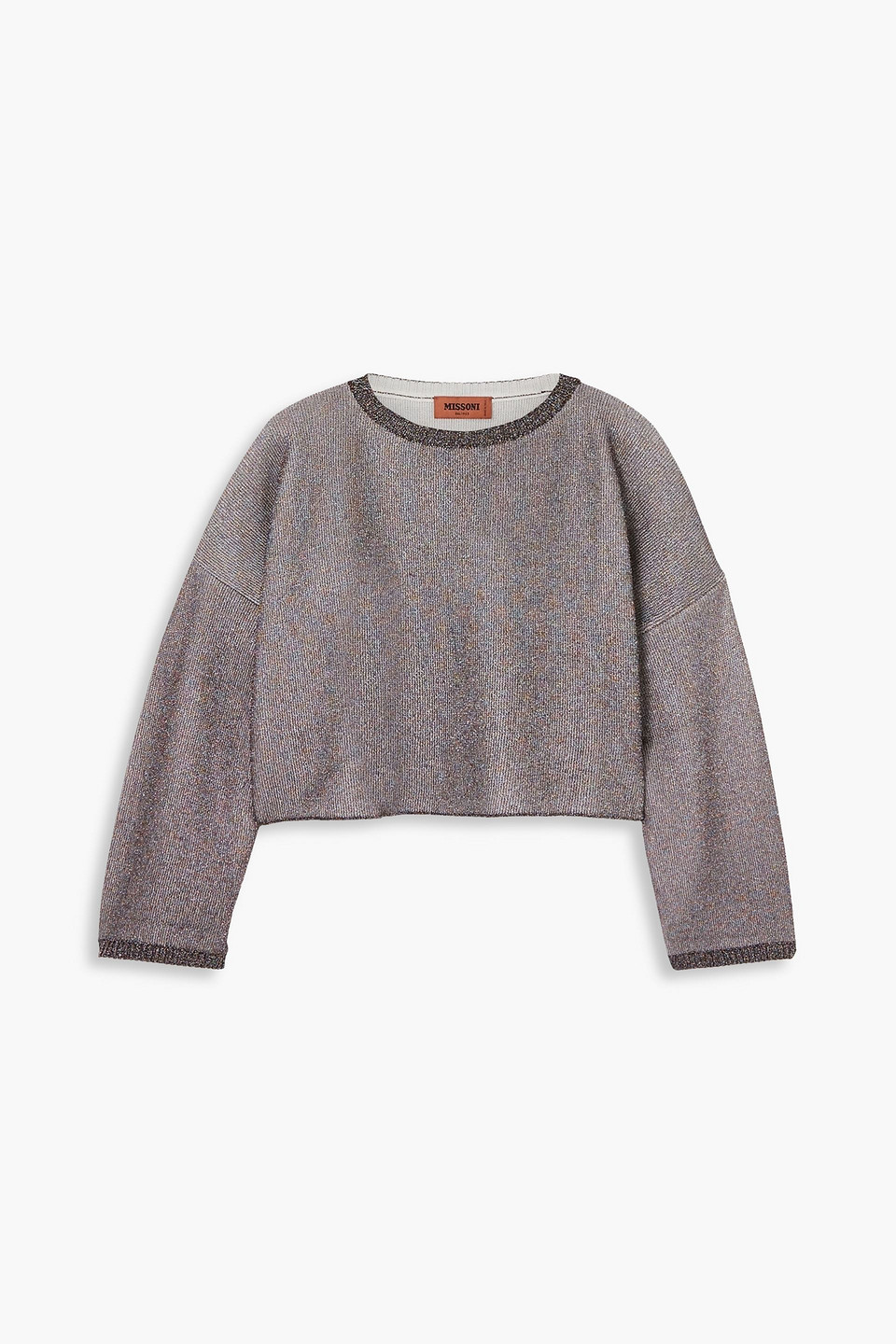 Missoni - Cropped metallic wool-blend sweater - Metallic - M