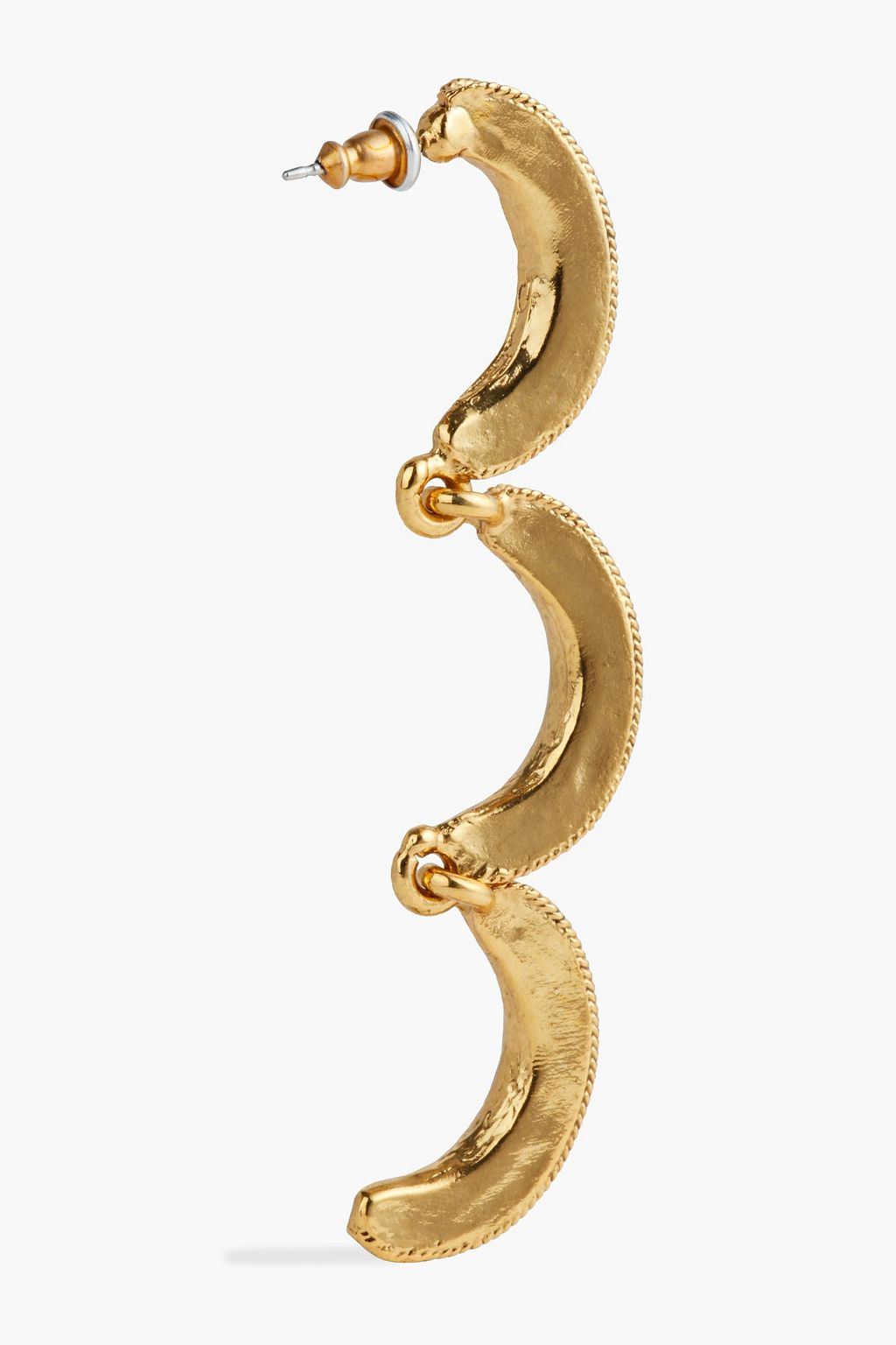 OSCAR DE LA RENTA Gold-tone crystal earrings