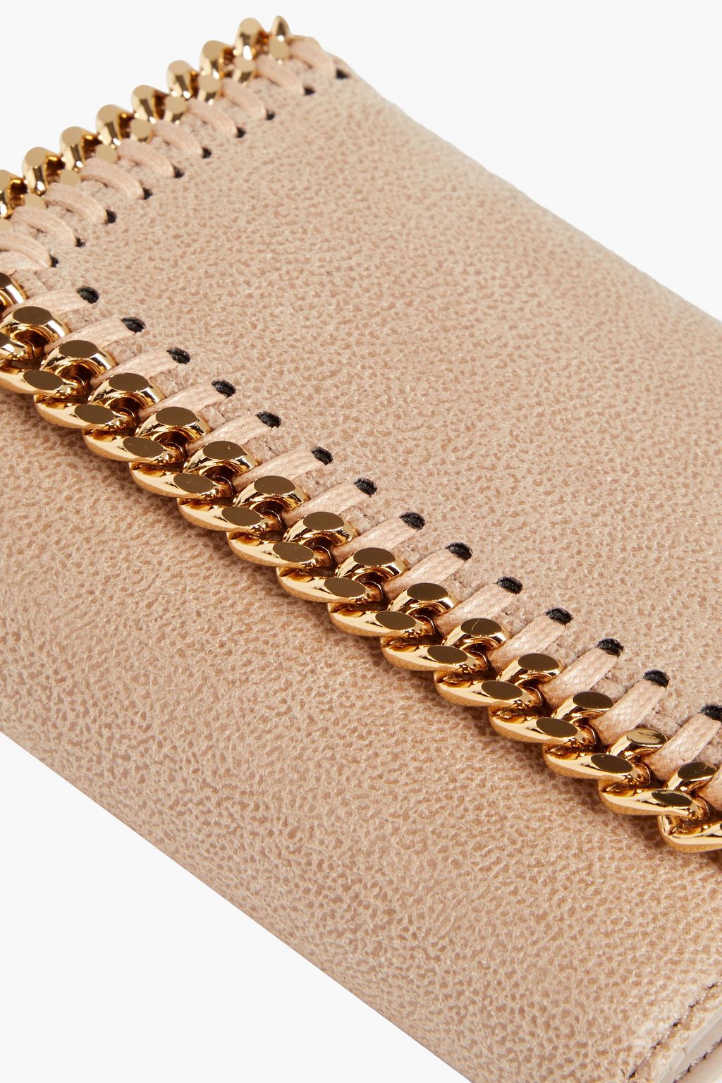 STELLA MCCARTNEY Falabella faux brushed-leather wallet