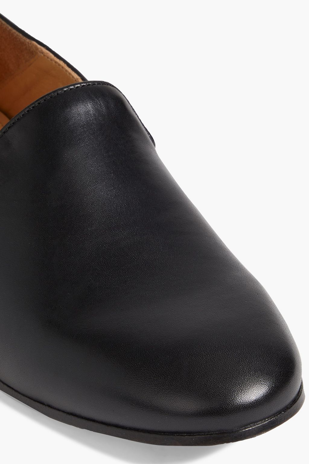 OFFICINE GÉNÉRALE Leather collapsible-heel loafers